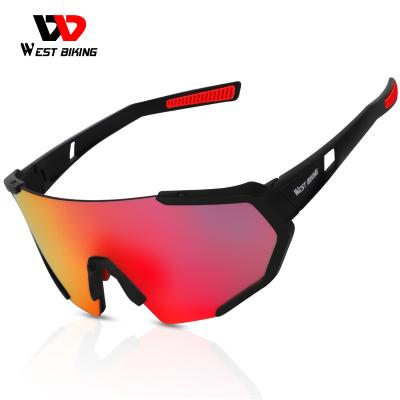 China Sports Sun Glasses WEST BIKING 400 Custom Opaque Motorcycle Windproof Sun Glasses Outdoor Sport Glasses UV Cycling Glasses Bike Cycling Goggles for sale