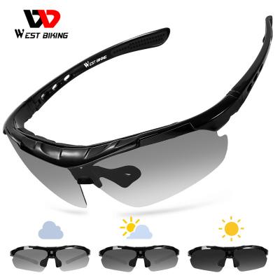 China WEST Polarized Light Resistance/Lightweight/Resistance Reduction/UV CYCLING 400 Glass Comfortable Big Bike Anti-Glare Sunglasses Photochromic Polarized UV Outdoor Sports Cycling Glasses 400 for sale