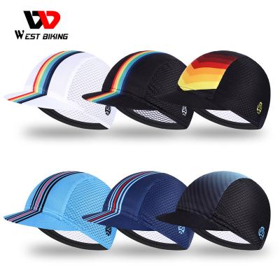 China Men Sun Protection Summer Fashion Famous Hat Breathable WESTERN BIKING Cycling Hat Absorb Elasticity Sport Bicycle Sweat Breathable Soft Hat for sale