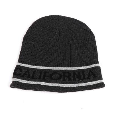 China JOINT High Quality Sports Cycling Cheap Custom Character Jacquard Knitted Beanie Hat for sale