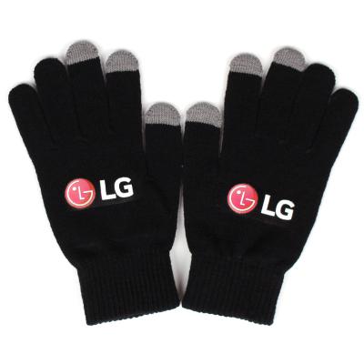 China Hands Warm Directly Sale Print Custom Knitted Winter Mittens , Screen Mittens Custom Your Own Logo for sale