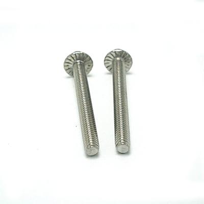 China stainless steel oil flange bolt cg125 fasteners bolt nuts flange 5/16 flange bolt for sale