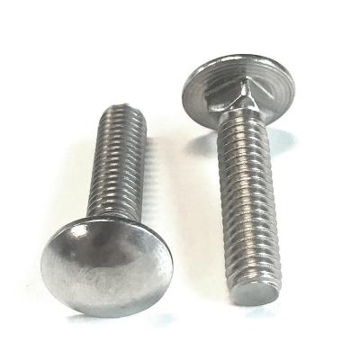 China Stainless Steel Fastener M8M10 Stainless Steel SS316 Domed Head Carriage Bolt DIN603 for sale