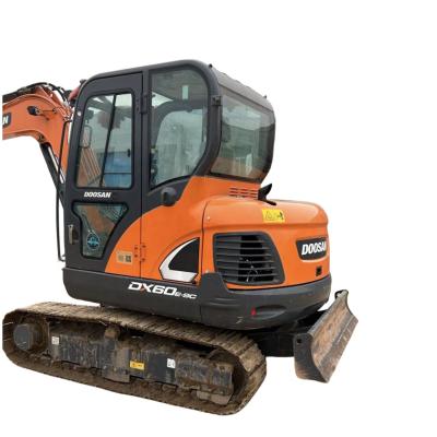 China Used Hydraulic Crawler Excavator Doosan DX60, Second Hand Excavator Korea Brand Good Condition 0.21mÂ ³ for sale