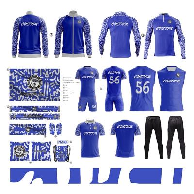 China Breathable Customize 2021 Football Jersey Set Soccer Jersey 2022 Soccer Jersey 2021 Football Shirts Full Set Soccer Uniform Sublimation Set for sale