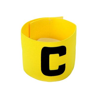 China Polyester Hook Loop Polyester/Cotton Elastic Band And Elastic Yarn Material Football Captain Armband for sale