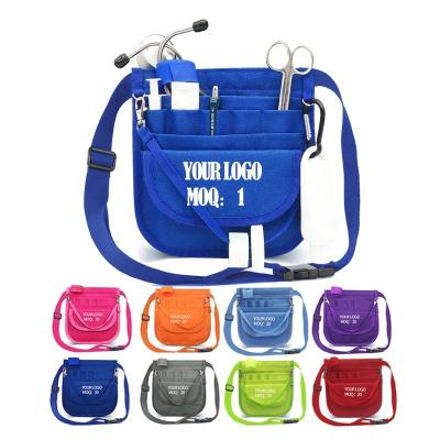 China Custom Water Proof Low Moq Logo Nurse Side Fanny Bag Care Pouch Organizer Belt Pouch Waist Package For Work for sale