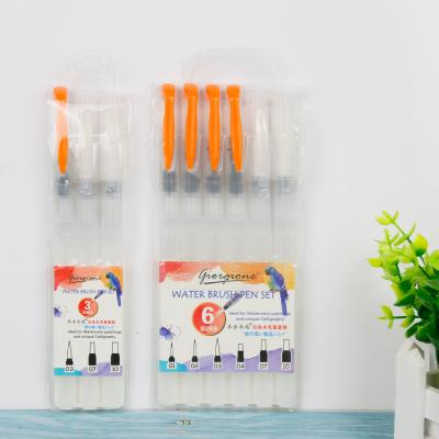 China Paiting Factory Outlet Artist Paint Brush With Private Label With Plastic Handle Round And Flat Tip for sale