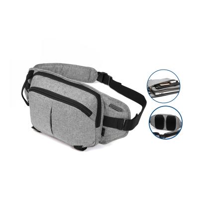 China New 2021 Customs Multifunctional Anti-theft Waist Bags Young College Men Sport Water Resistant Travel Hip Pack Fanny Pack With Cotton Belt for sale