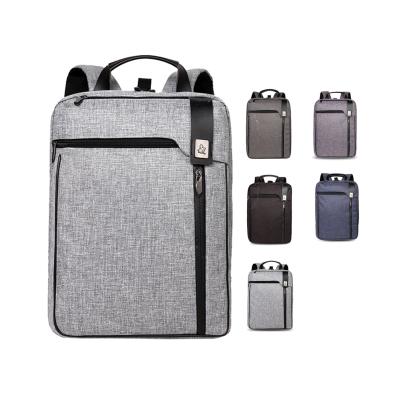 China Business& 2022 Hot Selling Used Daily Front Pocket Backpack Business Custom 13.3 Inch Laptop Backpack Waterproof College Bags Canvas Rucksack for sale