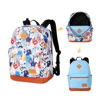 China Waterproof OEM 2022 Custom ODM Double Face Backpack For Kids Educate Student Lightweight Printed School Backpack College Young Cartoon Bag for sale