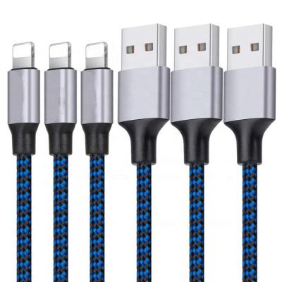 China MP3/MP4 Player Triangle Pattern Aluminum Alloy Braided Material Wire Suitable USB Data Cable for sale