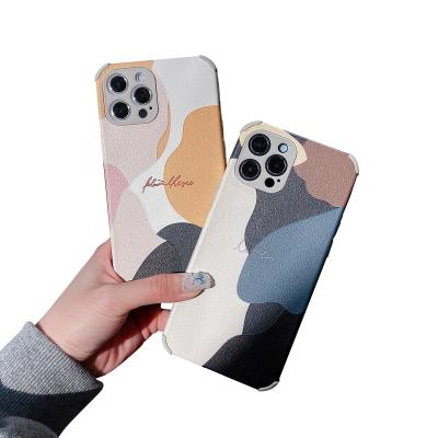 China Anti-Drop For iPhone12 12 Pro Art Retro Abstract Geometric Phone Case For iPhone 11 Pro XR Max X XS 7 Max 8 Plus Soft Cover Bumper for sale