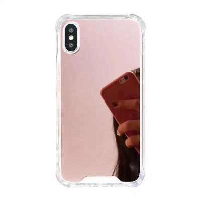 China Luxury Waterproof Protector Cover Mobile Phone Case Design Beauty Smartphone Mirror Phone Case Luxury For iPhone X Case Mobile Phone Accessories Cover for sale