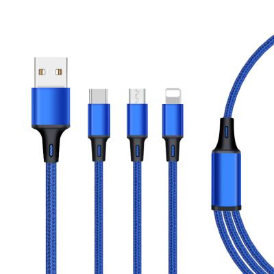 China Wholesale Camera 2021 Trends MI Type-C 3 in 1 USB Magnatic Data Cable Type C for sale