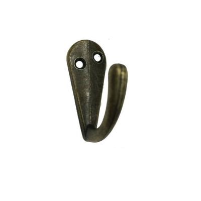 China Clothing 14*34mm Metal Zinc Alloy Small Hook For Antique Clothes Craft Key Accessories for sale