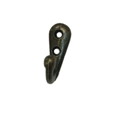 China Clothing 12*30mm Metal Zinc Alloy Small Hook For Antique Clothes Craft Key Accessories for sale