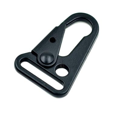 China Outdoor Tactical Rope Carabiner Hawk Life Key Buckle ALLOY Umbrella Black Zinc Alloy for sale