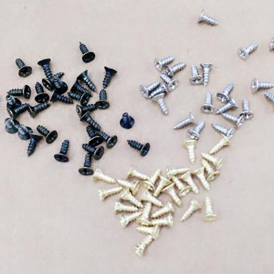 China M2.5X6mm 5000pcs/PACK Flat Silver Bronze Brass Screws For Furniture Case Box Hinge Metal Wood Fastener for sale