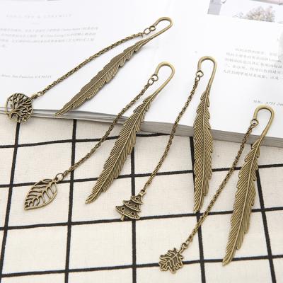 China Europe metal pendants books souvenir paper clip love sheet 3d bookmark_book mark for sale