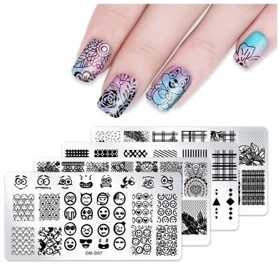 China Stamping Plates Set Custom Animal Nail Art Stamping Plate Stencils Templates For Nails for sale