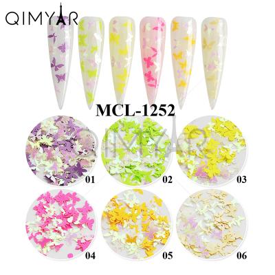 China Popular Nail Decoration 2020 New Butterfly Nail Glitter Flakes For Nail Decoration for sale