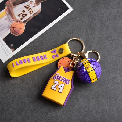 China Wholesale Eco-Friendly Gift Small Backpack Key Chain Car Leather Basketball Celebrity Bag Pendant Ornaments Fashion Key Chain for sale