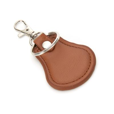 China Custom Printable Eco-friendly Irregular Leather Zinc Alloy Key Ring Printed Unique Shape PU Logo for sale