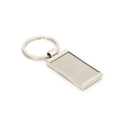 China Wholesale Customized Square Bar Eco-friendly Logo Metal Key Chain Engraved Name Keychains for sale