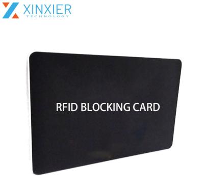 China Waterproof / Waterproof 13.56MHz E-filed Blocking Custom Printed PVC RFID Blocking Card for sale