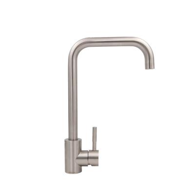 China Thermostatic Commercial Faucets Good Price Deck Mount Long Neck Stainless Steel Kitchen Faucet for sale