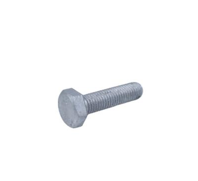 China DIN933 steel factory price, hex head bolts, HDG carbon steel for sale