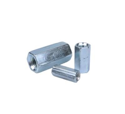 China DIN6334 General Industry Factory Price, Hex Coupling Nuts, Galvanized Carbon Steel for sale