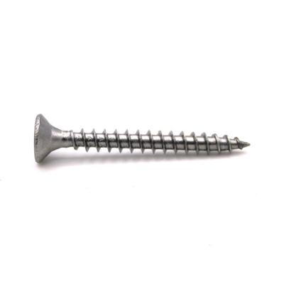 China Double Double Head Flat Head Chipboard Flat Head Screws, POZI, Total Thread, A2 304, A4 316 for sale