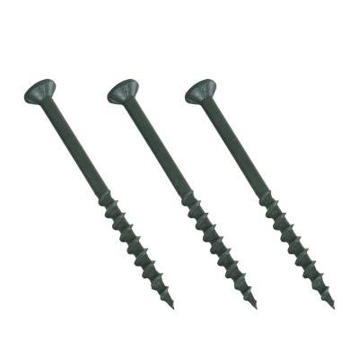 China Decking flat flat head screws with 4nibs U/H type 17, C4, green ruspert, T20 for sale