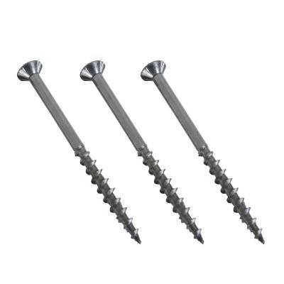 China Decking flat flat head screws with 4nibs type U/H 17, stainless steel A 2(304) /A 4(316), T20 for sale