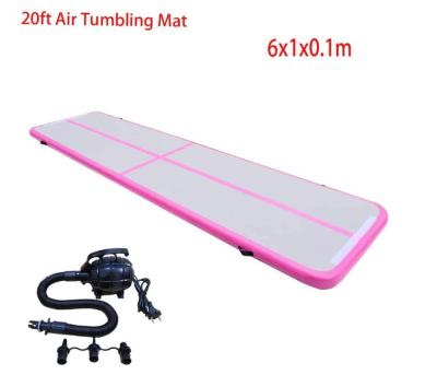 China Air Track Tumbling Mat Inflatable Airtrack Gymnastics Air Tumble Track Floor Mat for sale