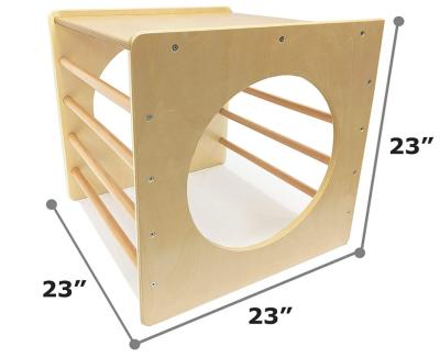 China het houten Peuter Beklimmen kubeert en graaft - Peuter die Speelgoed Binnen/Openluchtplayset beklimmen een tunnel Te koop