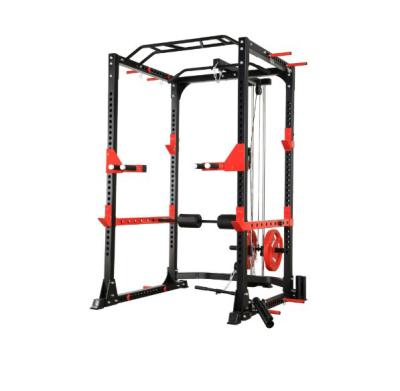 China Gym Equipment primal strength  commercial power rack with lat pulley for sale