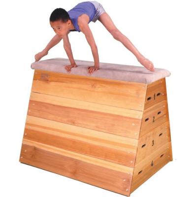 China Gymnastics  Vaulting Box Gymnastics Wooden Parkour Vault Box  7 Section Vaulting Box for sale