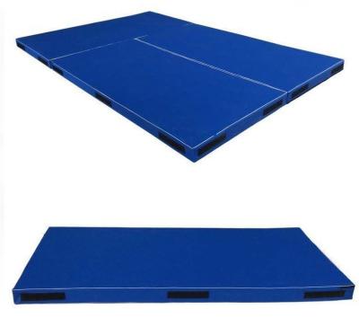 China Estera suave los 600x200x10cm de la gimnasia material lavable con Diverg. Líneas de demarcación, azules en venta