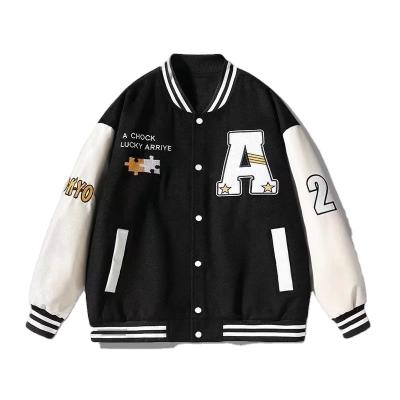 China Windproof Men's Quick Dry Heated Varsity Jacket Windproof Winter Baseball Jersey with Custom Patches 3D Pattern for Spring for sale