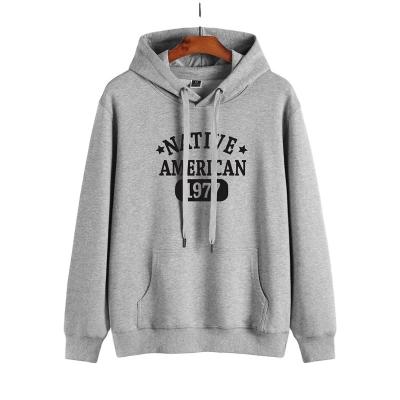 China Anti-wrinkle High Quality Unisex Men's Hoodie Custom Logo Printed 100% Cotton Black Pullover Oversized Windproof Puff Print Design for sale