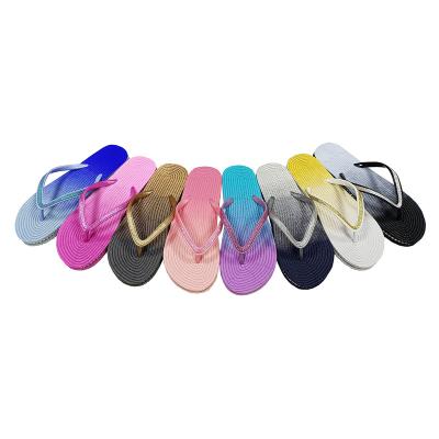 China Hot Promotional Summer Logo Designer Home Slippers Custom Made Flip Flops Women's Light Slippers Cushioning Lightweight Slippers for sale