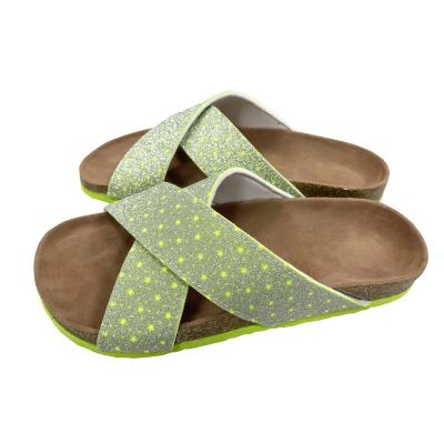 China Fashion Trend Recommend Worth Buying Fashionable Durable Cork Sandals Woman Lady Sandals Slippers Flat Shoes for sale