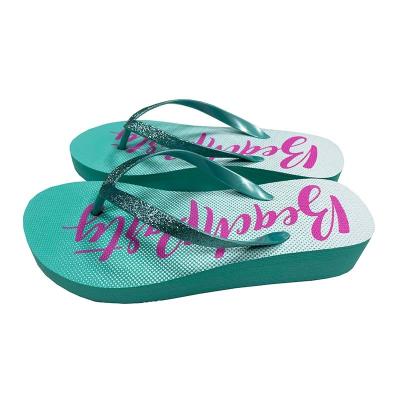 China New Style Light Eva Comfortable Home Bedroom Slippers Cushioning For Women Summer Platform Custom Logo Flip Flops Rubber Slippers for sale