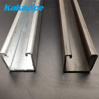 China Supporting Others Products Galvanized HDG Electrical Steel Slotted Unistrute Support Strut Channel for sale