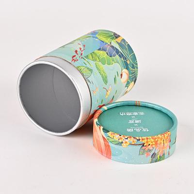 China Eco Food Grade Compostable Compostable Custom Aluminum Liner Paper Cardboard Tubes Packaging for sale