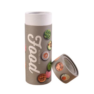 China Recyclable Bio Degradable Aluminum Foil Liner Food Grade Cardboard Tube Packaging For Foods for sale