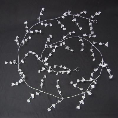 China Collectible Crystal Wedding Seasonal Wedding Winter Icicle Garland Plastic Pearl Garland for sale